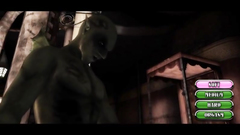 Female chick gets drilled in all holes by 2 monsters