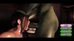 Female chick gets drilled in all holes by 2 monsters