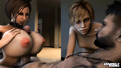 Big breasted 3d babes need big hard cocks