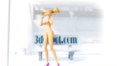 This blonde teen in 3d clip has very sexy boobs