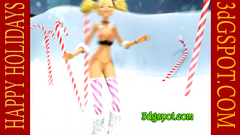 Handsome 3d blonde teen and snow xxx fantasy