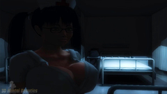 Weird monster fuck at night in the hospital