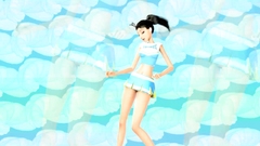 Nice and sexy dance from petite brunette teen