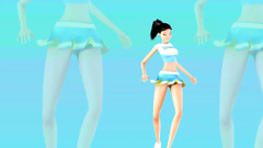 Nice and sexy dance from petite brunette teen