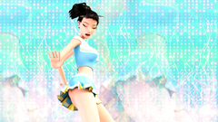 Nice and sexy dance from petite brunette teen