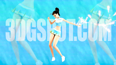 Nice and sexy dance from petite brunette teen