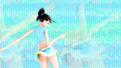 Nice and sexy dance from petite brunette teen