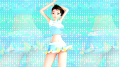 Nice and sexy dance from petite brunette teen