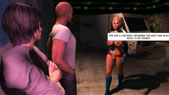 Sexy blonde slut deep throating thick cock