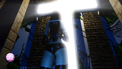 Sexy and half-naked 3d nun in xxx cartoon