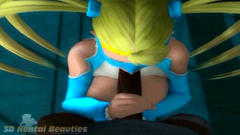 Sexy blonde with big tits plays with big black cock