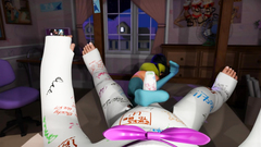 POV 3d fuck with long-legged skinny chick