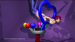 Redhead hottie swallows cock on her knees