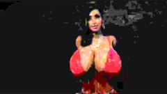 Big breasted 3d babe loves big cocks and hardcore fuck