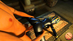Egyptian goddess in hardcore 3d cartoon fuck