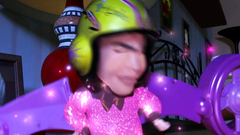 Handsome brunette in black stockings spreads her legs wide open