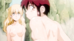 Adorable lesbian teens with big tits have fun together