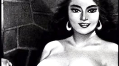 Femdom adventures in black and white cartoon