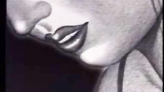 Femdom adventures in black and white cartoon