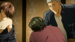 Animated hentai cartoon with handsome homosexual guys