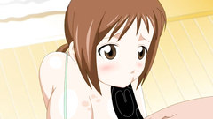 Big breasted anime teen rides hard black cock