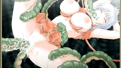 Sexy teen gets attacked and fucked by horny tentacles