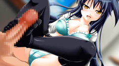 Beautiful schoolgirl plays with big cock