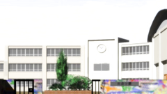 Young and horny big breasted schoolgirl in hentai clip