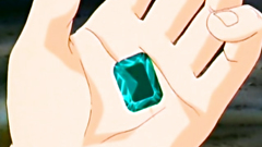 Old school anime cartoon with sexy brunette slave