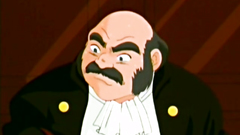 Old school anime cartoon with sexy brunette slave