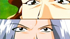 Old school anime cartoon with sexy brunette slave