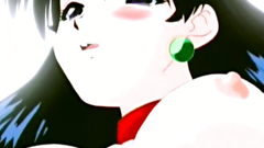 Old school anime cartoon with sexy brunette slave