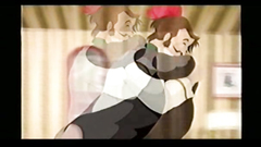 Sweet and almost naked brunette teen on the beach