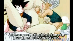Dragon ball fuck with horny brunette girl
