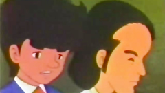 Little love story of romantic teens in anime toon