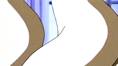 Young and busty babes getting pleasured in cartoon