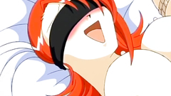 Young and busty babes getting pleasured in cartoon