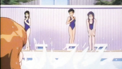 Young anime girls from the high school feeling horny