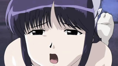 Young and submissive anime maids in hentai cartoon