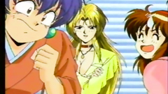 Old school anime toon with hot and sexy girls