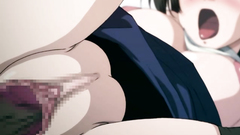 Sexy brunette babe with nice tits blows cock