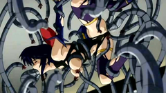 Horny and brutal tentacles go crazy and fuck girls
