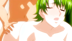 Sexy babe with green hair gets fucked by young boy