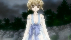 Young and sweet anime girl in romantic hentai cartoon