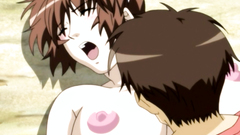 Big breasted woman gets fucked by many cocks