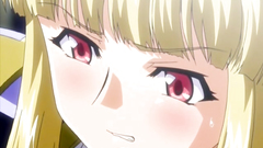 Squeezing hentai babe big and juicy boobs