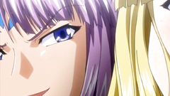 Squeezing hentai babe big and juicy boobs