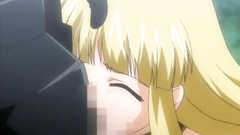 Squeezing hentai babe big and juicy boobs