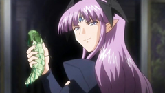 Squeezing hentai babe big and juicy boobs