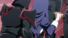 Squeezing hentai babe big and juicy boobs